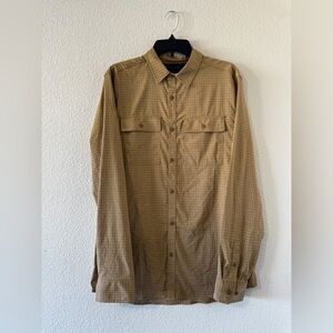 Prana Men's Tan  Garvan LS Outdoor Shirt - 1965681 - Size M Tall NWT